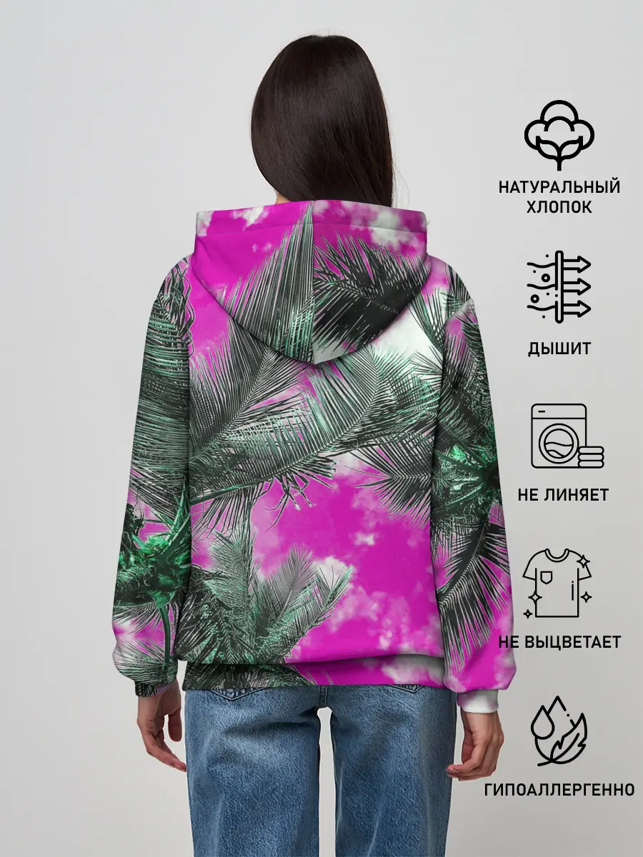 Женское худи / Palms Glitch