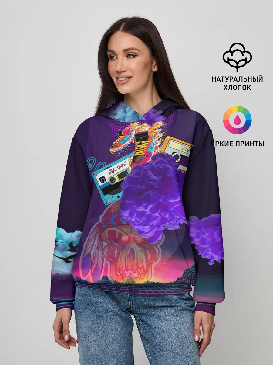 Женское худи / Ретро 90-е.