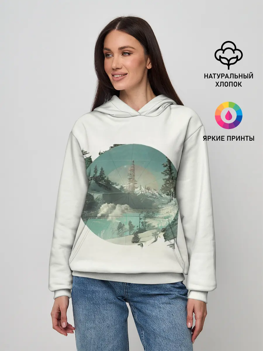 Женское худи / Необычное окно