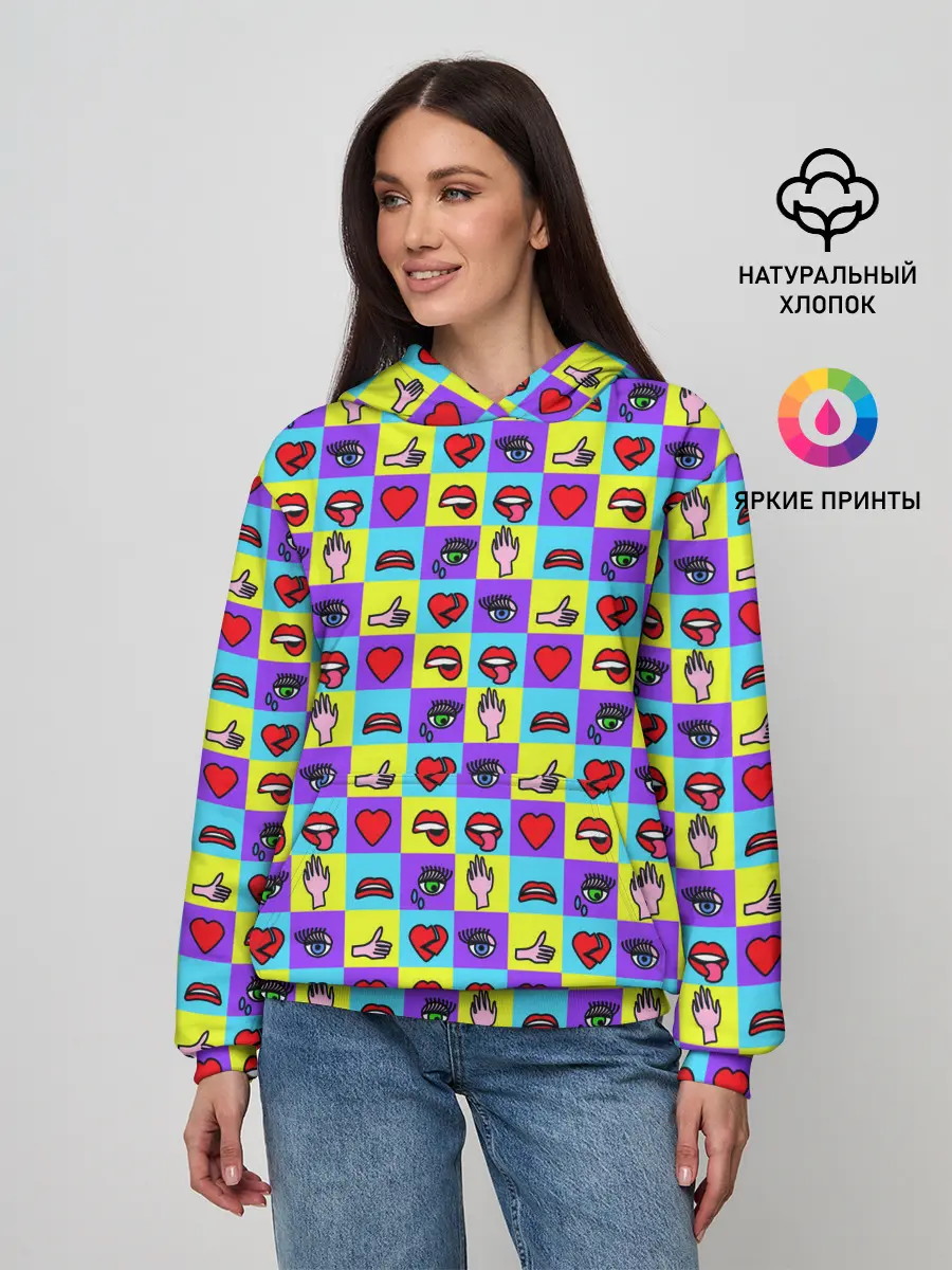 Женское худи / Поп-арт