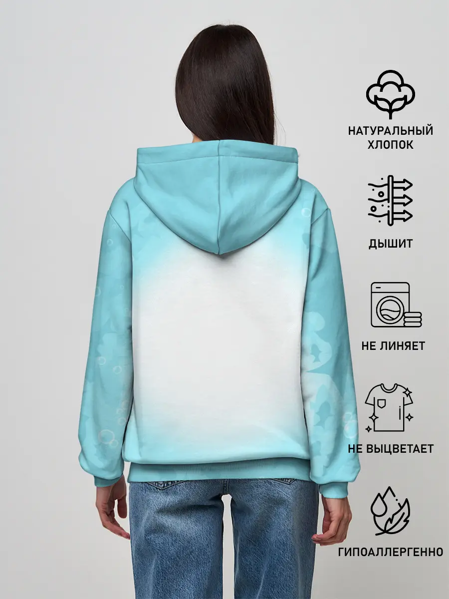 Женское худи / Два дельфина