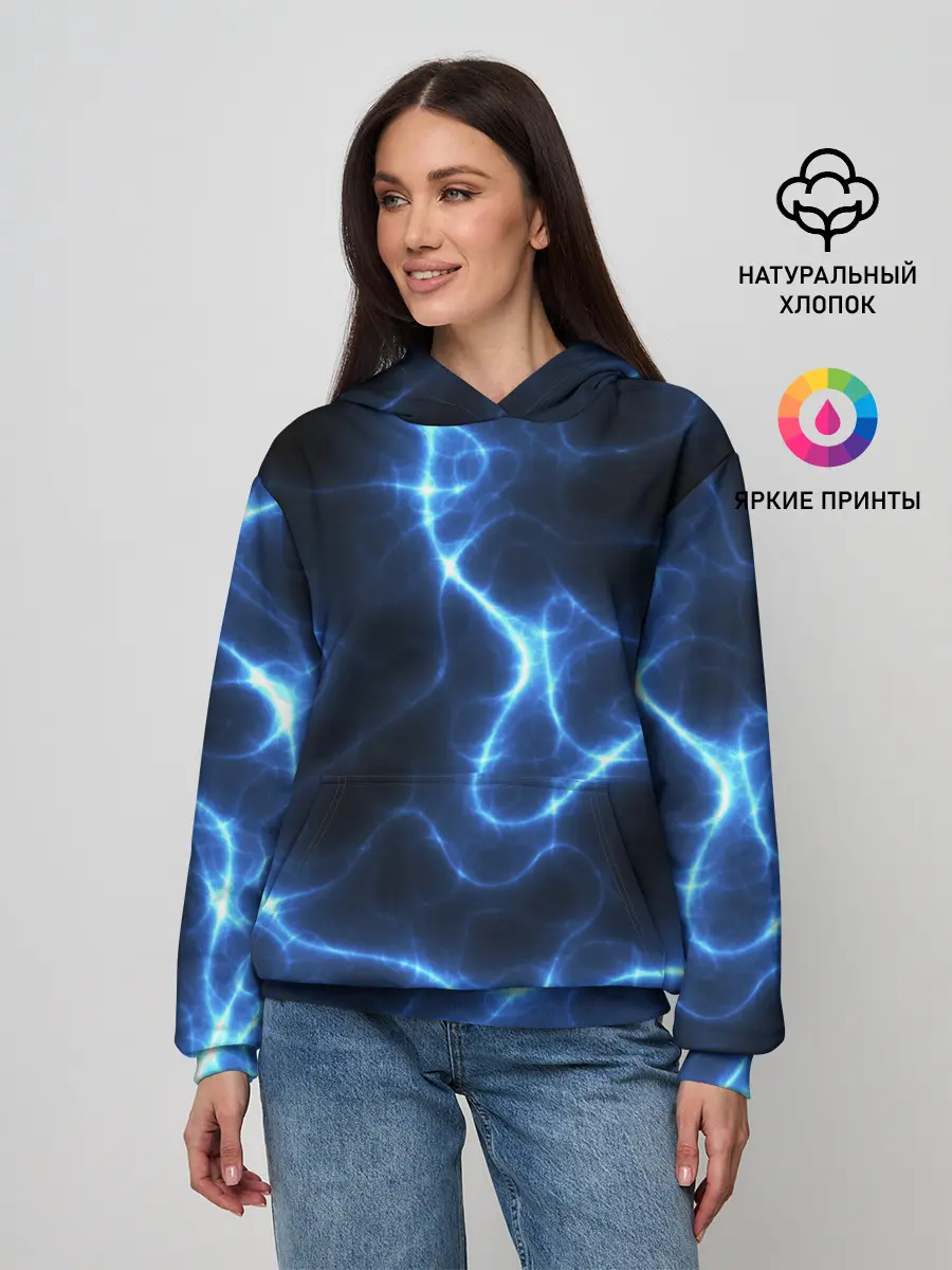 Женское худи / Energy Waves
