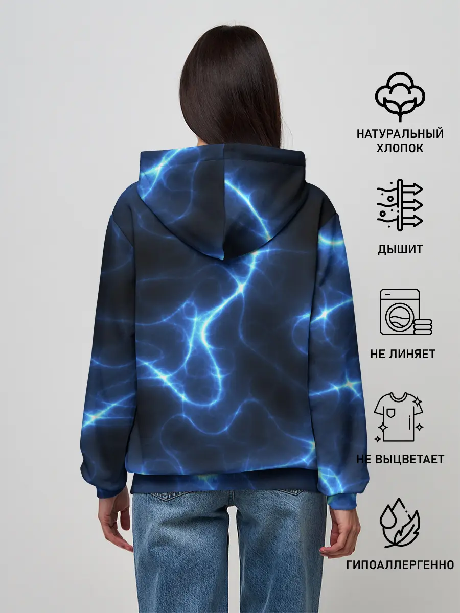 Женское худи / Energy Waves
