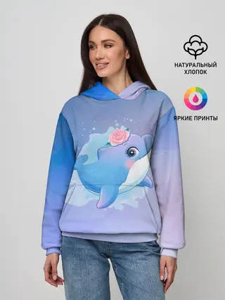 Женское худи / Дельфинчик