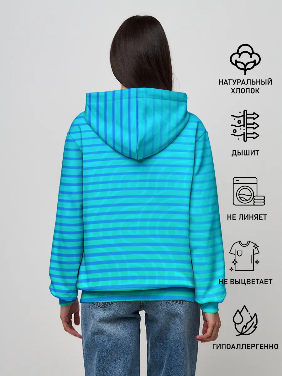 Женское худи / Кораблик в бутылке