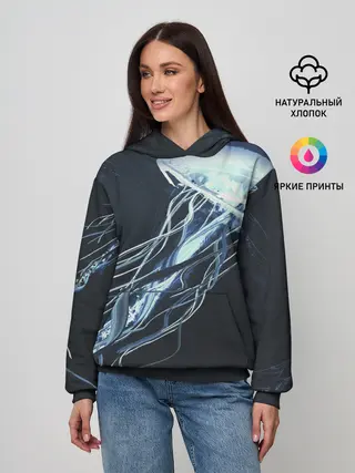 Женское худи / Рисунок медуза