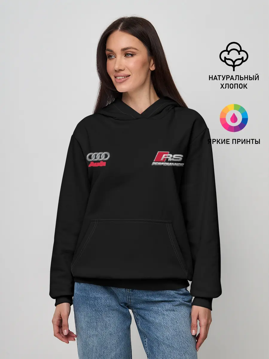Женское худи / AUDI | АУДИ | QUATTRO
