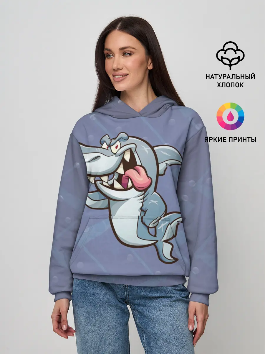 Женское худи / Акула