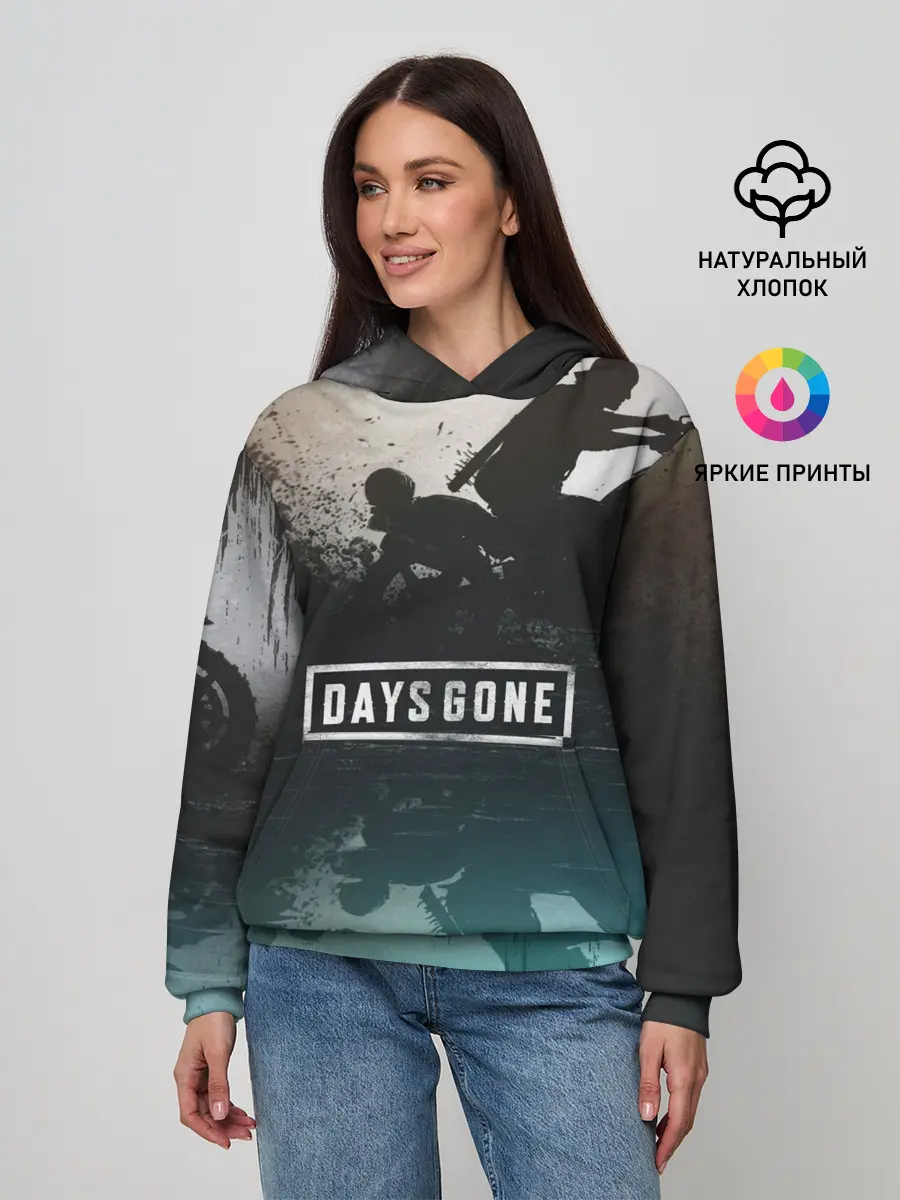 Женское худи / Days gone отражение Дикона