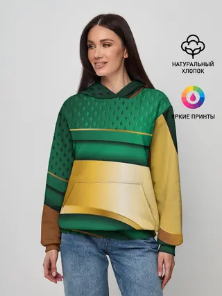 Женское худи / GREEN GOLD 3D