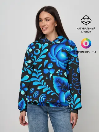 Женское худи / Гжель