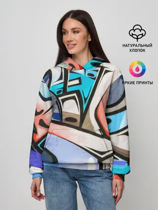 Женское худи / Street Art Graffiti