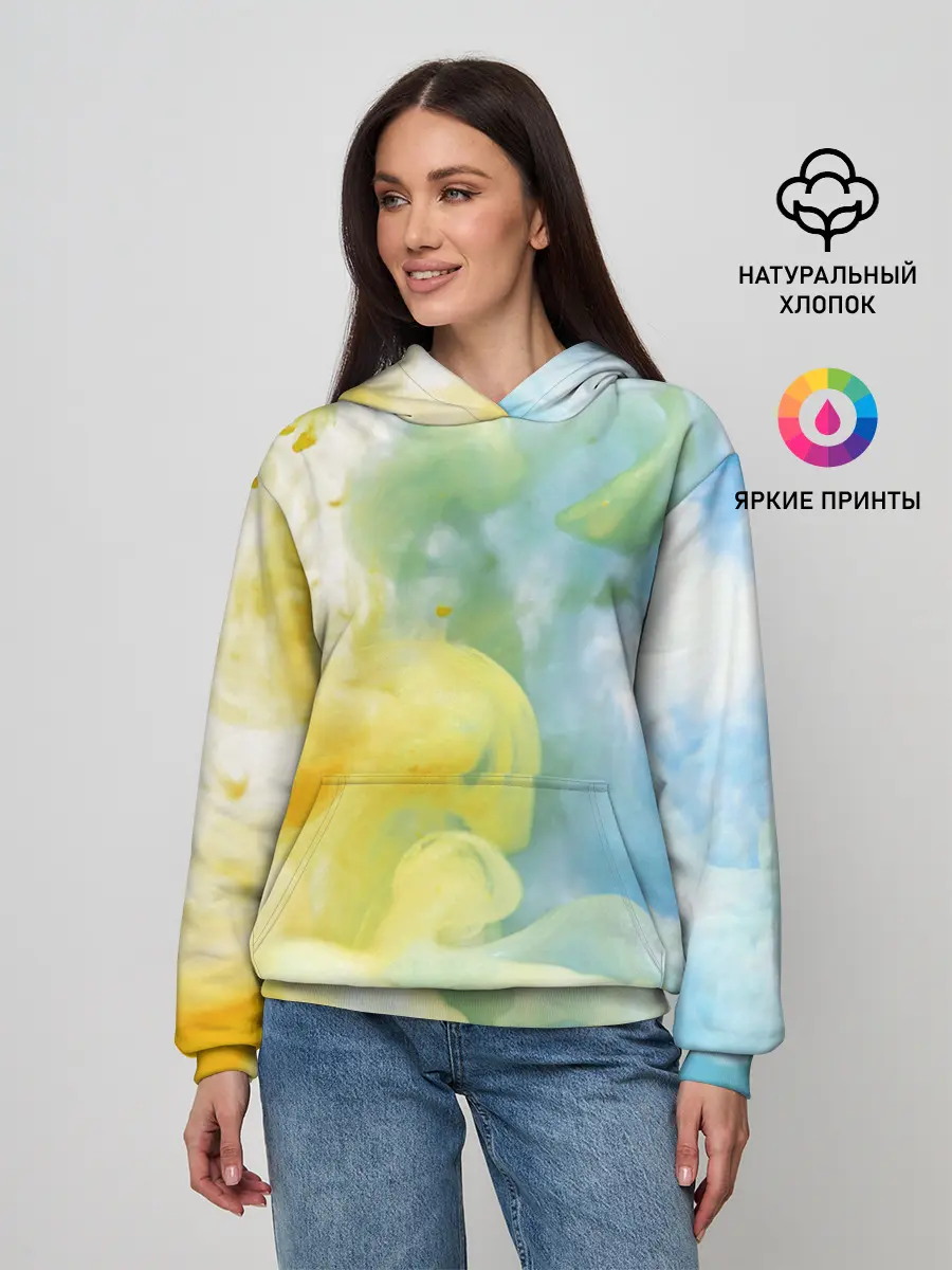 Женское худи / Coloful Smoke