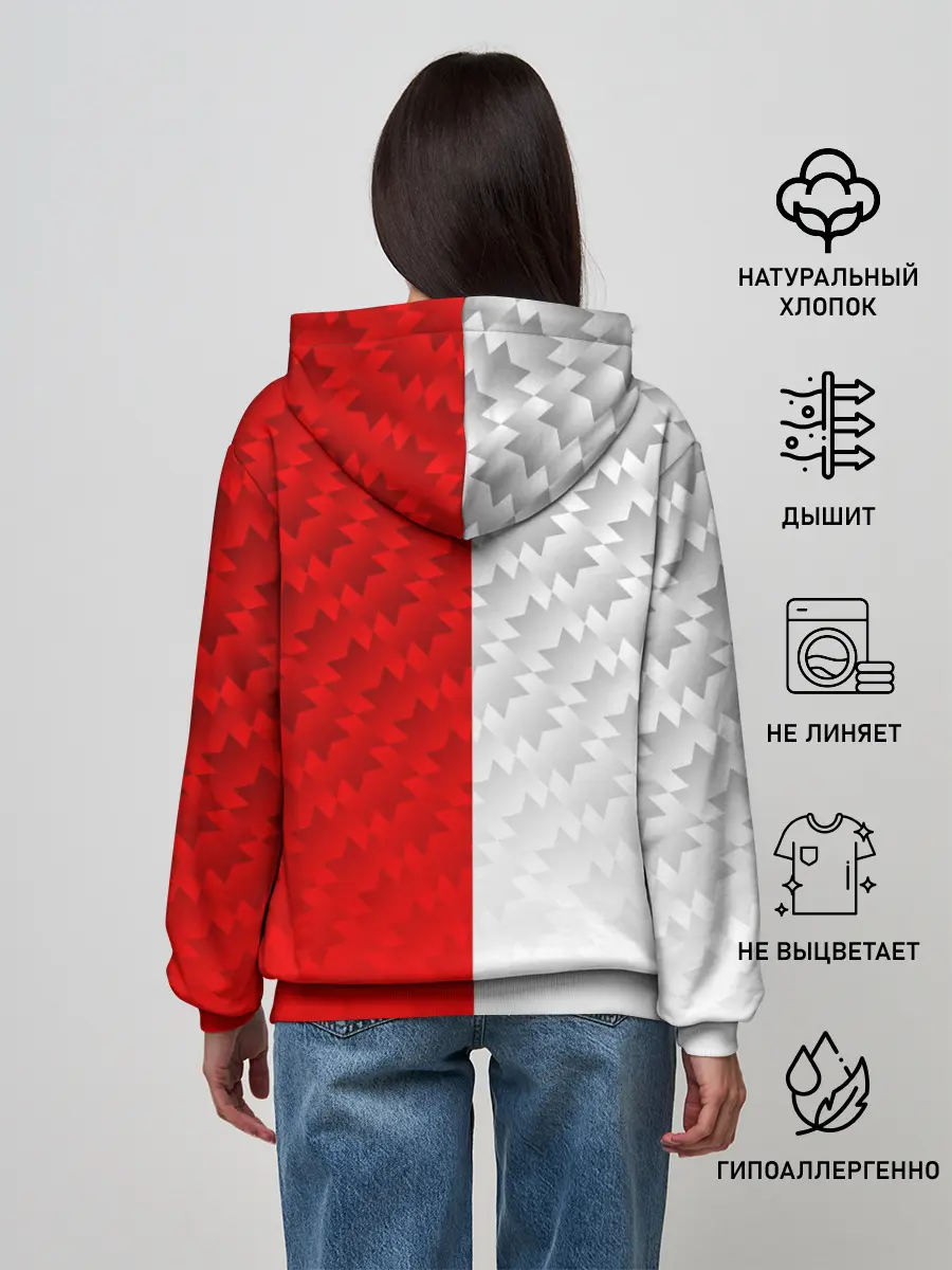 Женское худи / МАНЧЕСТЕР / MANCHESTER / УЗОР