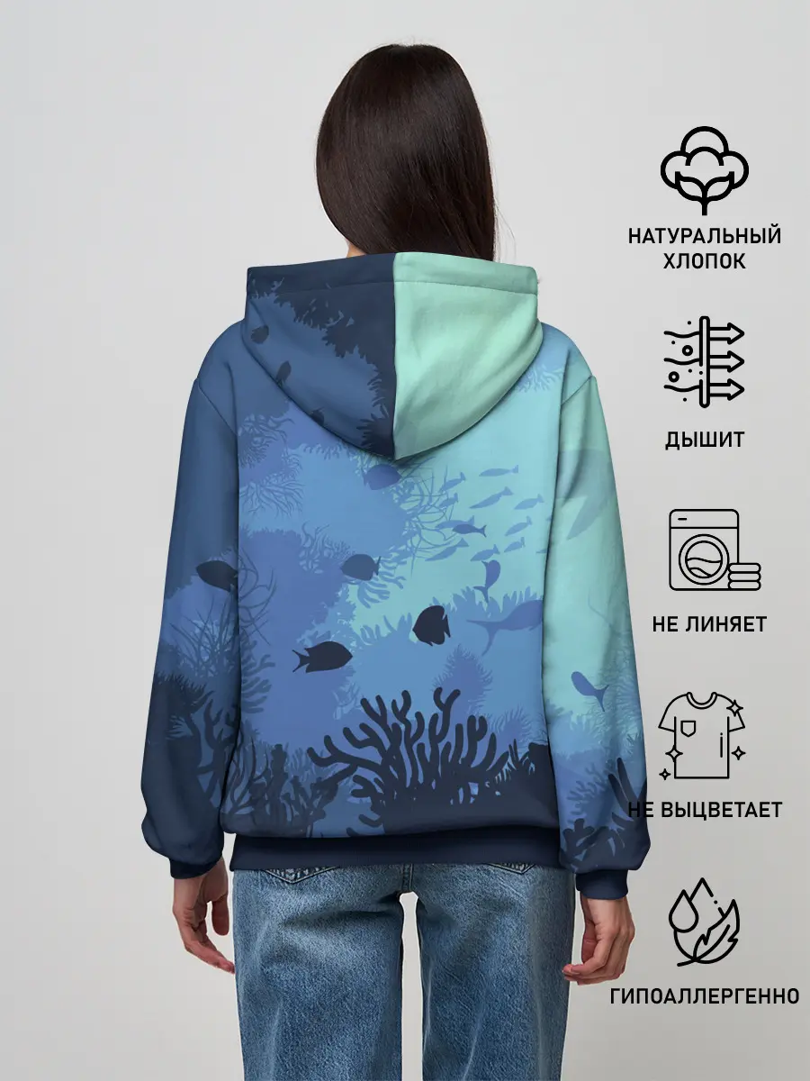 Женское худи / Mermaid | Русалочка