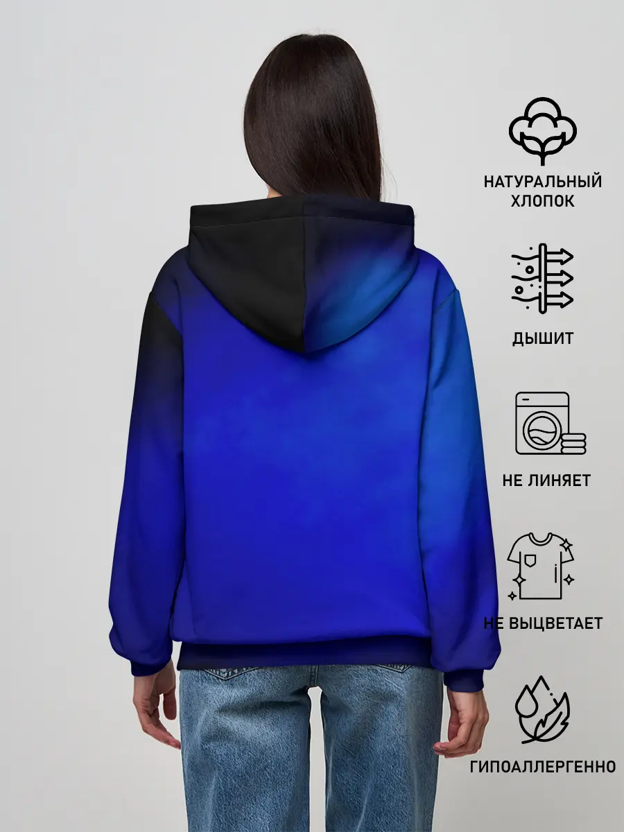 Женское худи / Русалка скелет | Mermaid skeleton