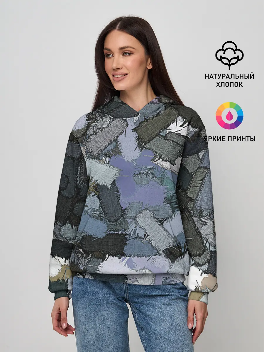 Женское худи / Patchwork