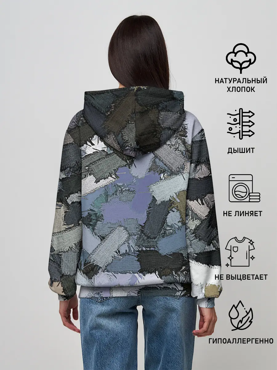 Женское худи / Patchwork