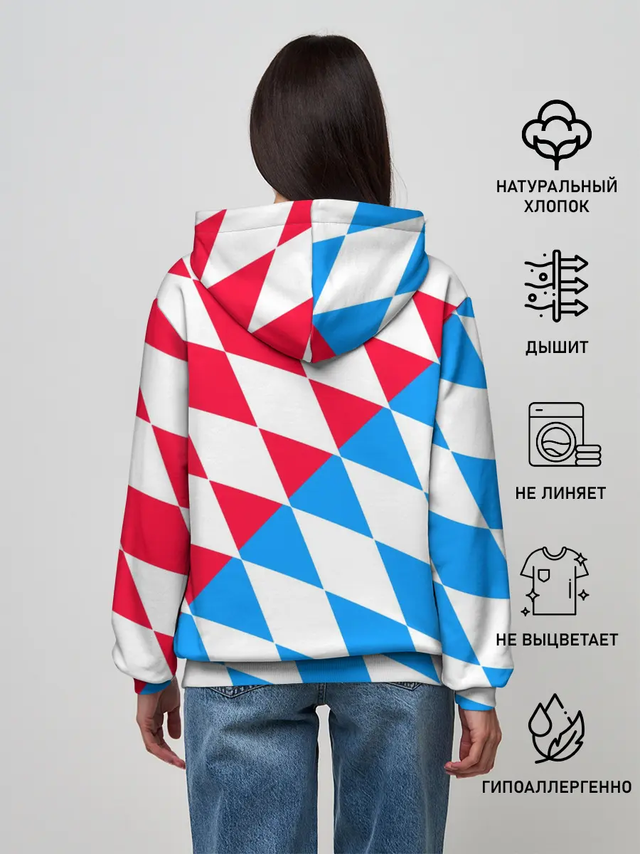 Женское худи / ФК БАВАРИЯ / BAYERN / МЮНХЕН