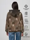 Женское худи / КоЖа в ромбиках