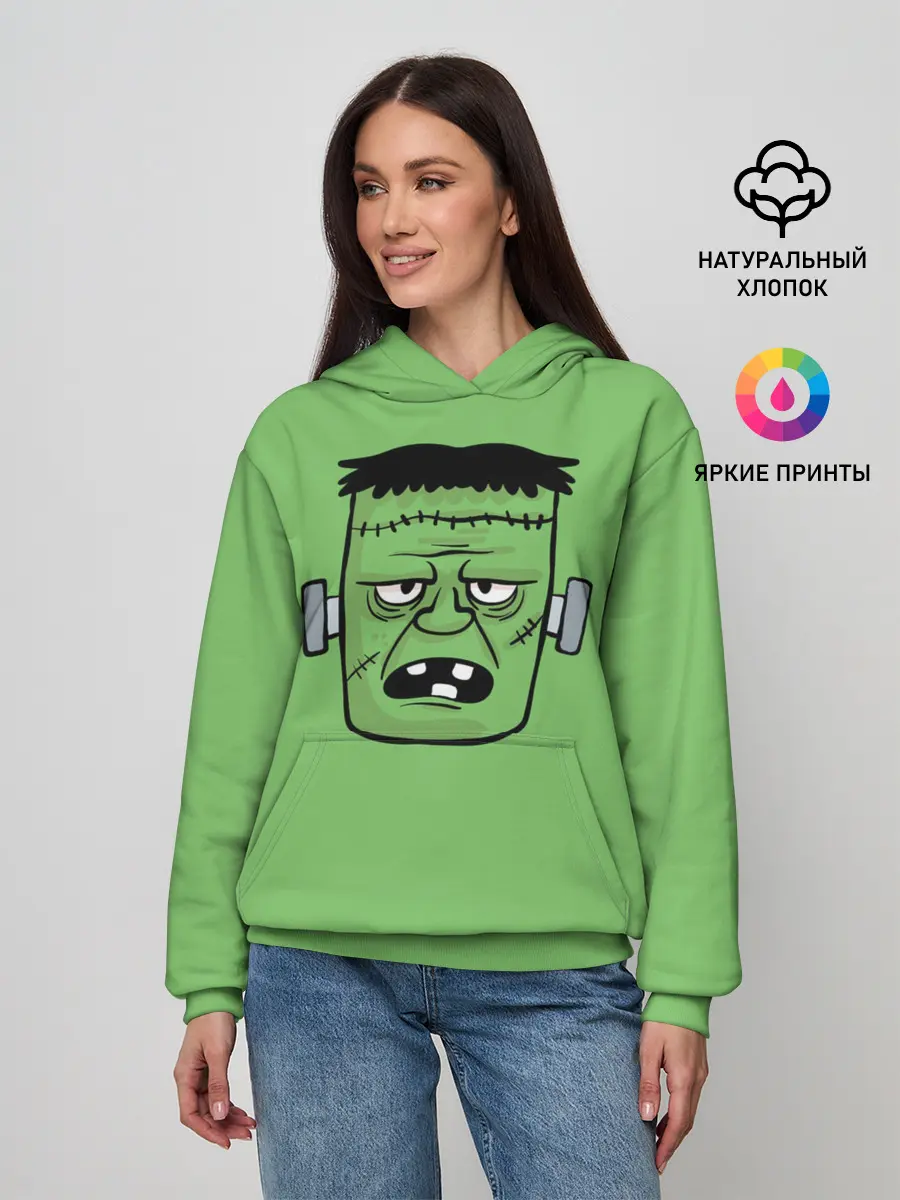 Женское худи / Зеленый Франкенштейн