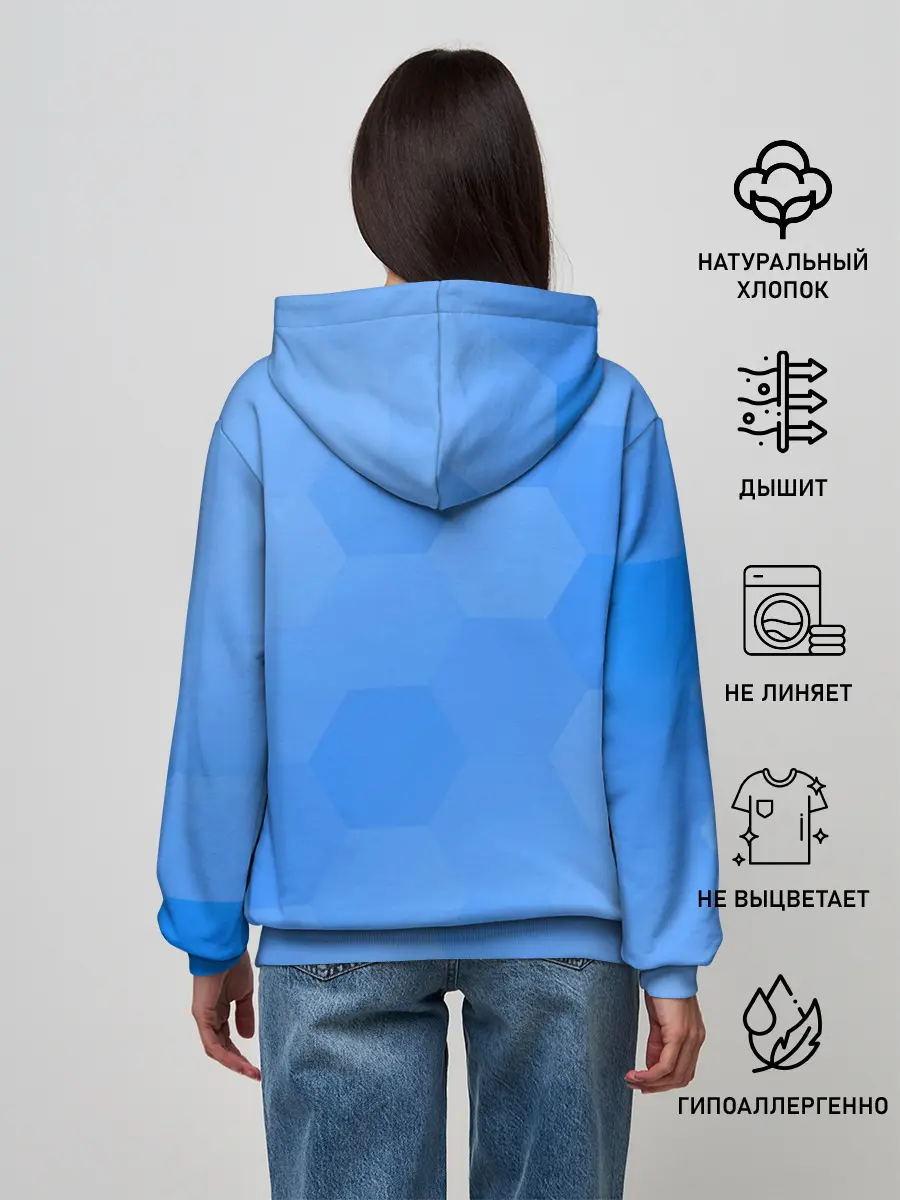 Женское худи / Дельфин с коктейлем