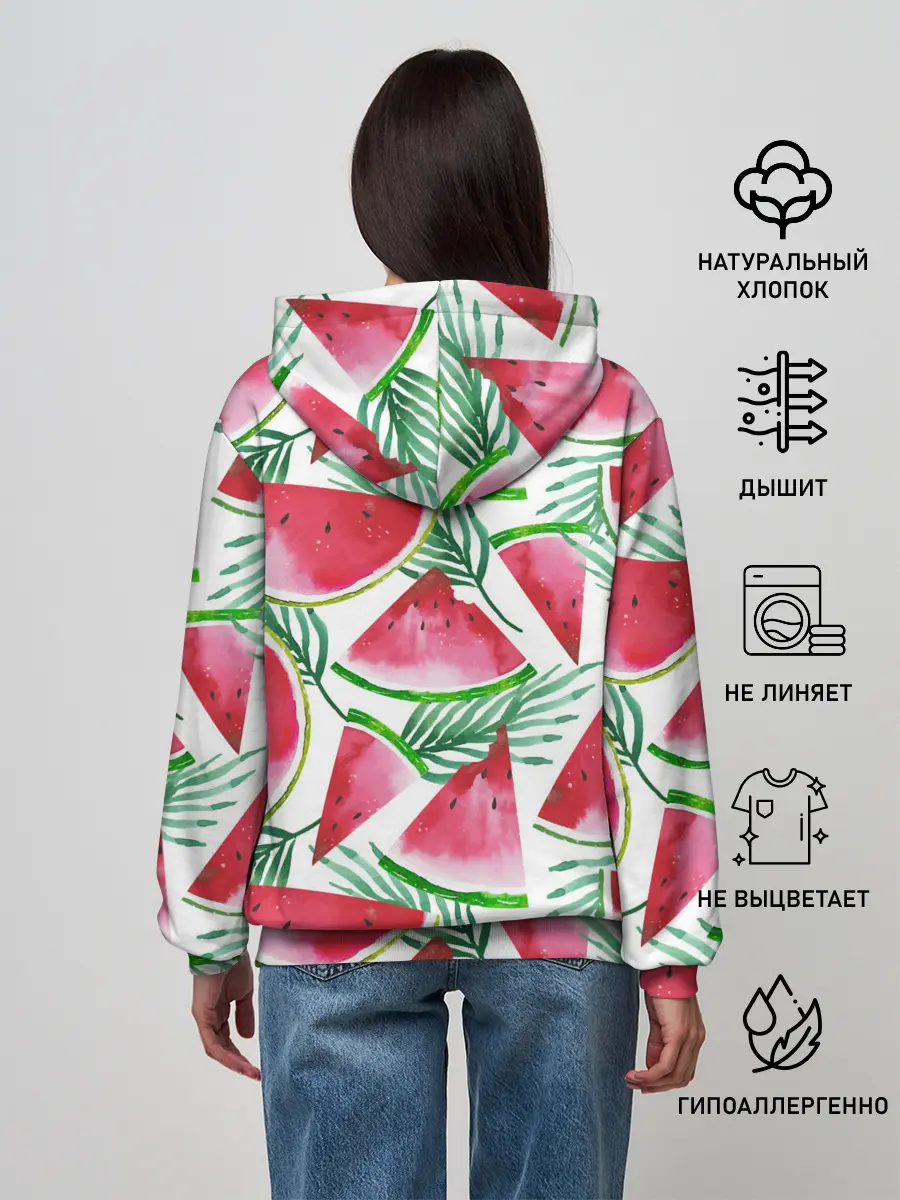 Женское худи / Арбузное настроение