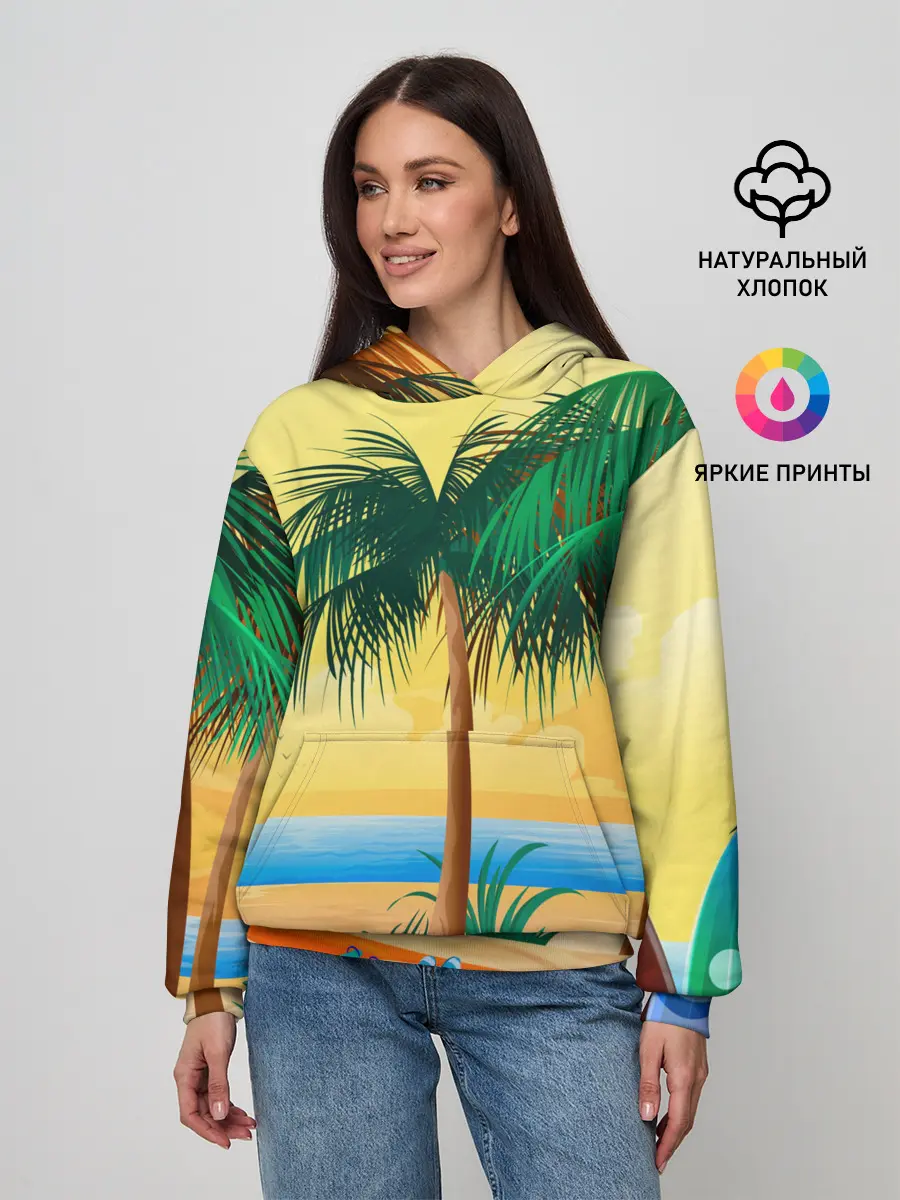 Женское худи / Пляж