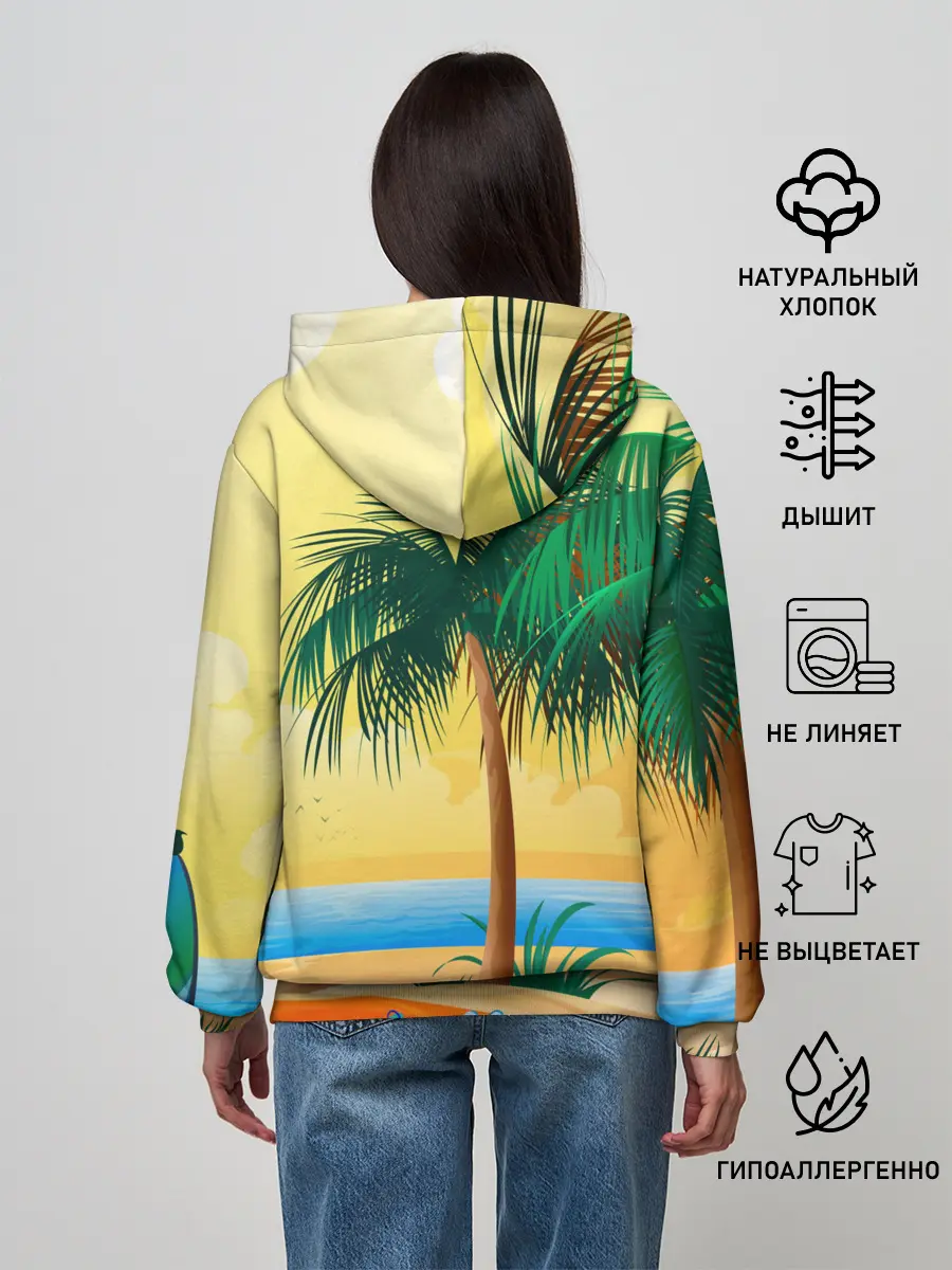 Женское худи / Пляж