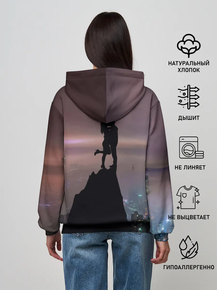 Женское худи / Влюбленные на фоне города