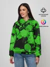 Женское худи / Зеленые Кляксы
