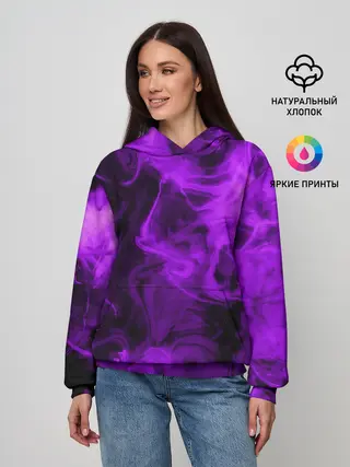 Женское худи / Неоновый Дым