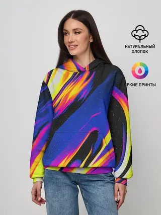 Женское худи / БЕНЗИНОВЫЕ РАВЗОДЫ / ТЕКСТУРА