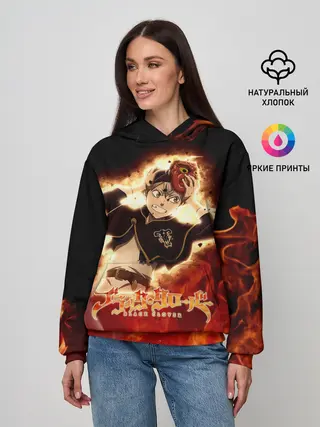 Женское худи / Аста в маске огонь и пламя