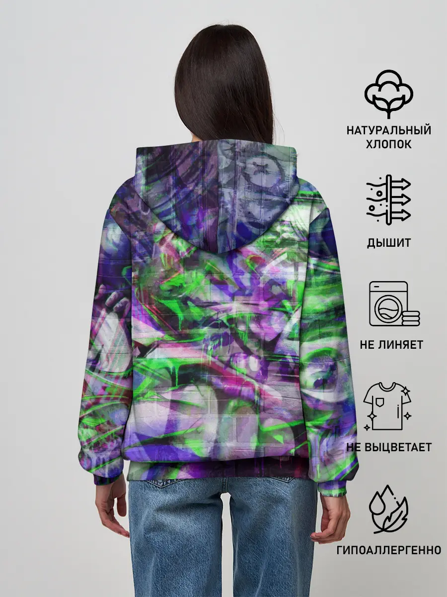 Женское худи / Граффити на стене