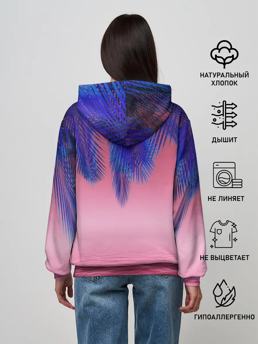 Женское худи / Неоновые Тропики