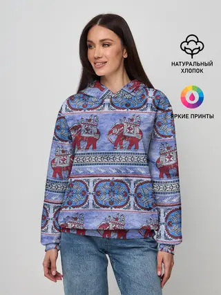 Женское худи / Индийский Орнамент