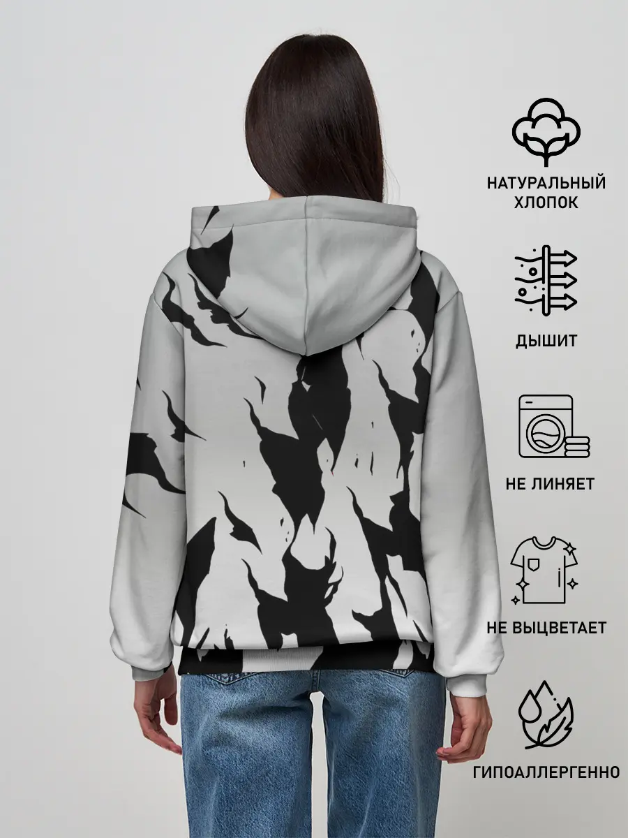 Женское худи / Черный Аста демон Чёрный клевер