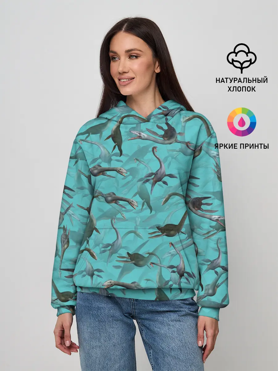 Женское худи / Лохнесский камуфляж