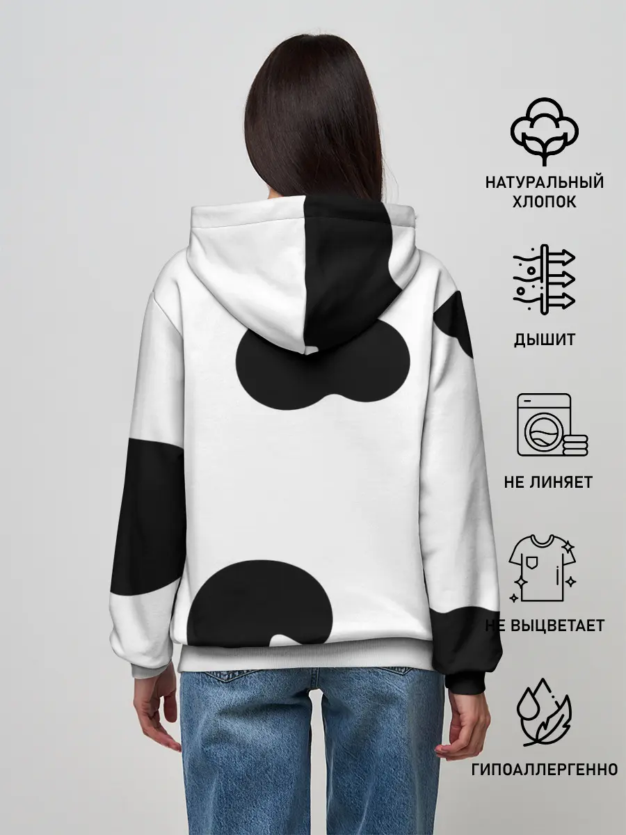 Женское худи / Cow print