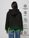 Женское худи / Зеленый огонь
