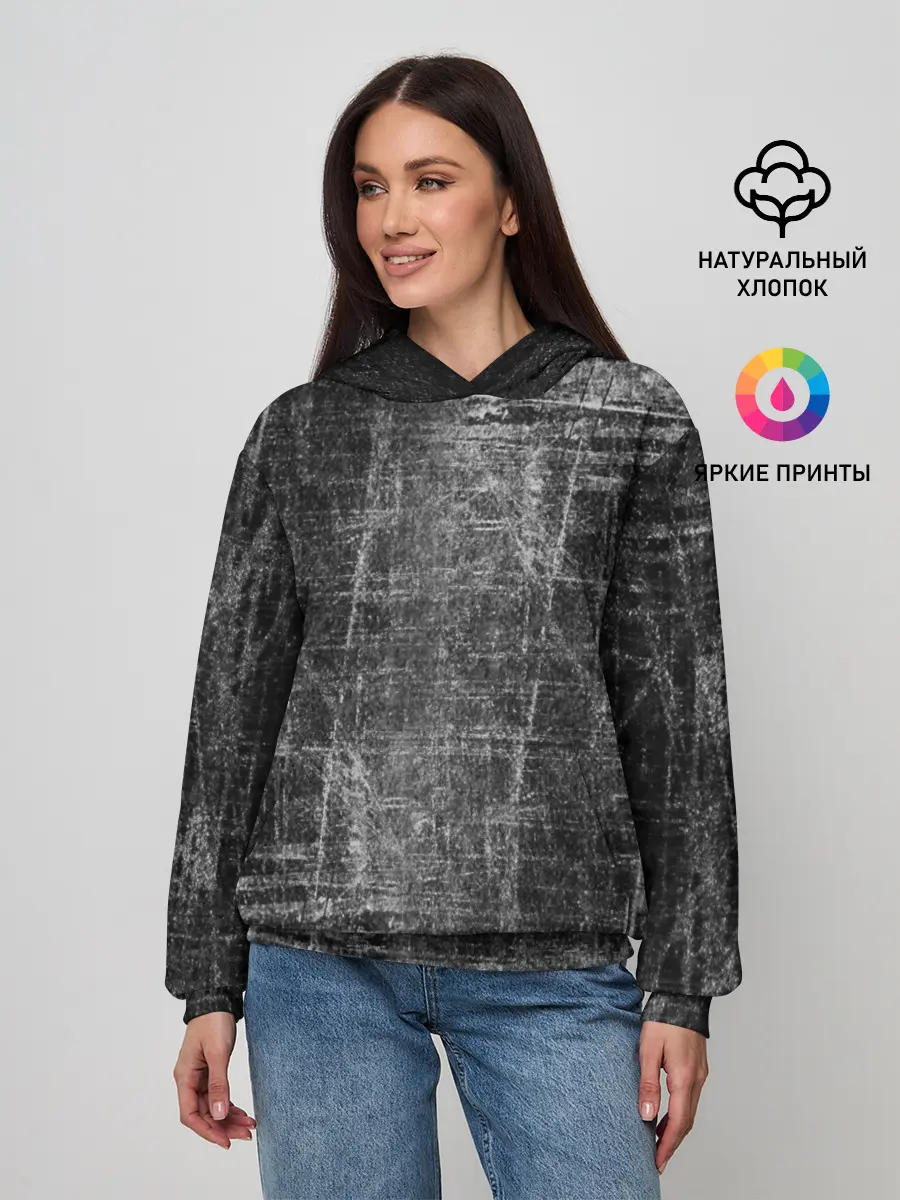 Женское худи / Потертости