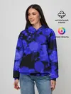 Женское худи / Синие Кляксы