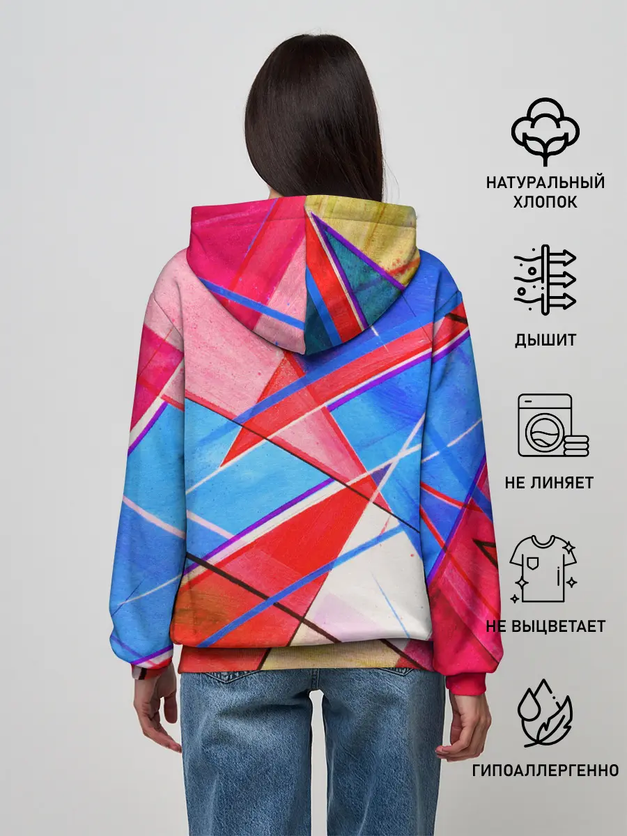 Женское худи / Абстрактные Фигуры