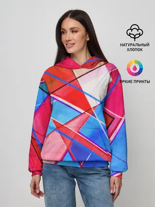 Женское худи / Абстрактные Фигуры