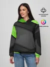 Женское худи / Green / Black