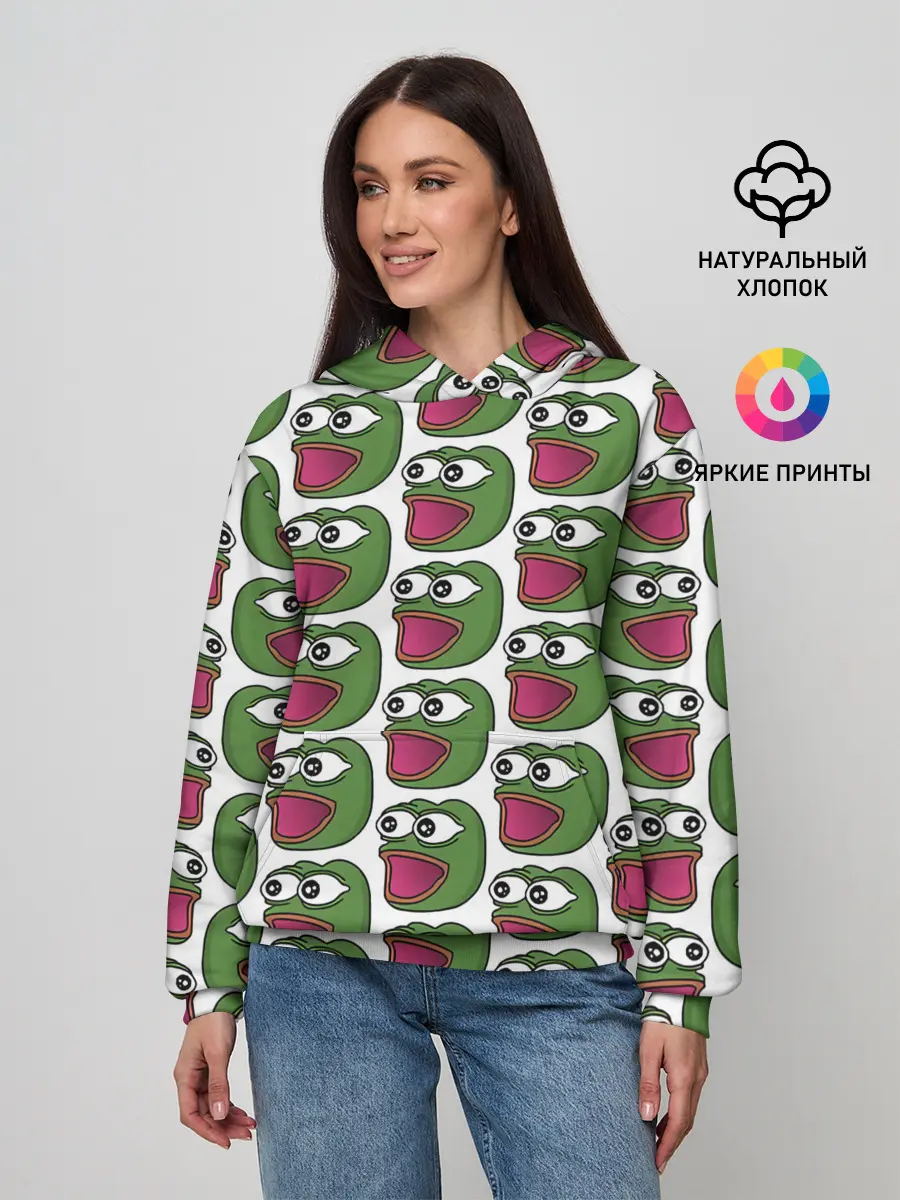 Женское худи / Poggers Pattern