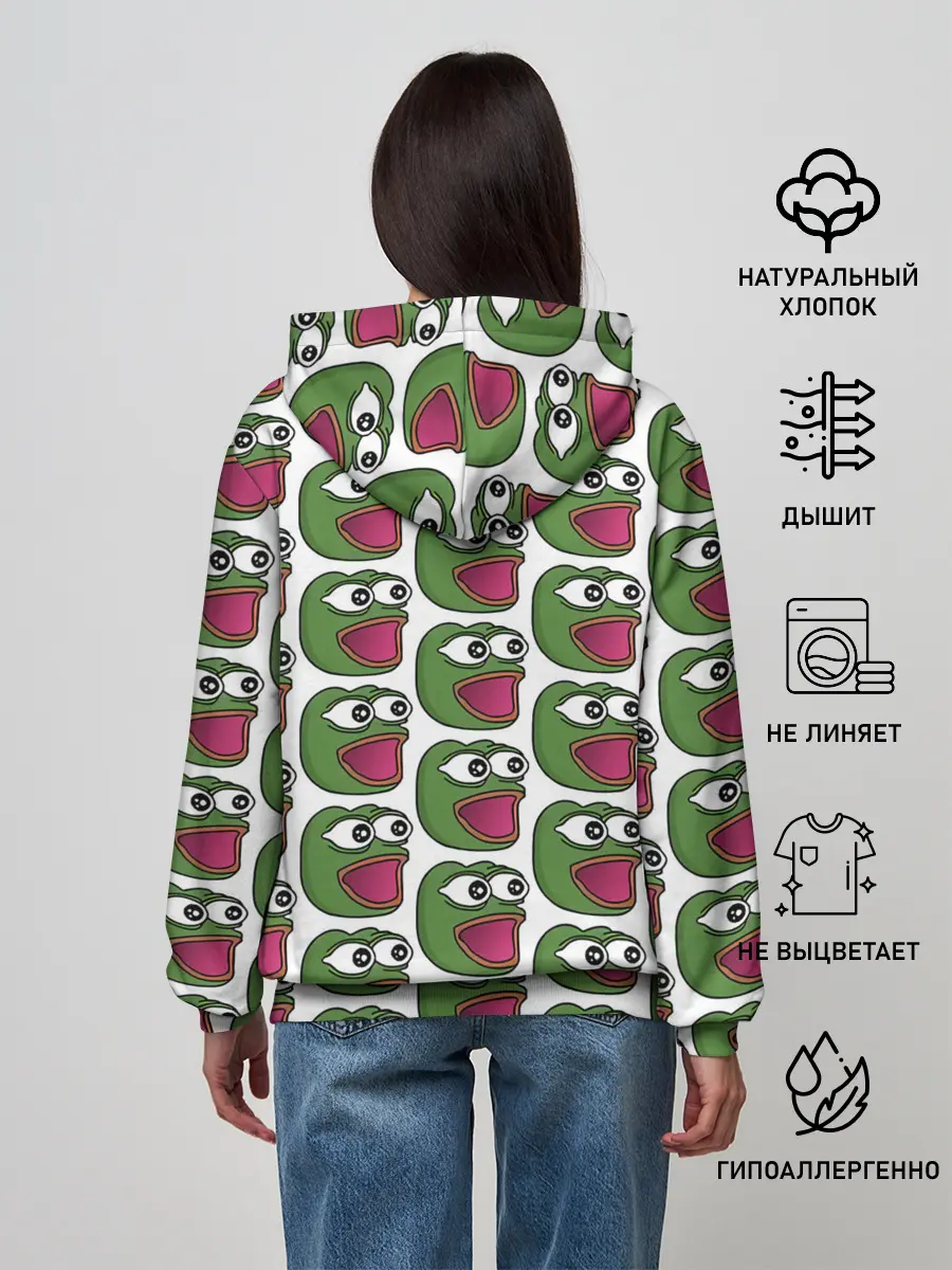 Женское худи / Poggers Pattern