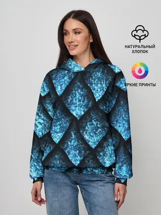 Женское худи / Чешуя ледяного дракона