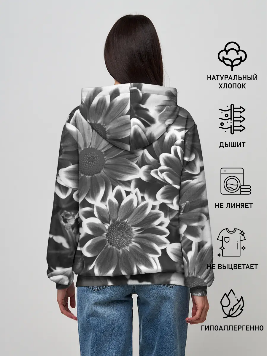 Женское худи / Цветочный Узор